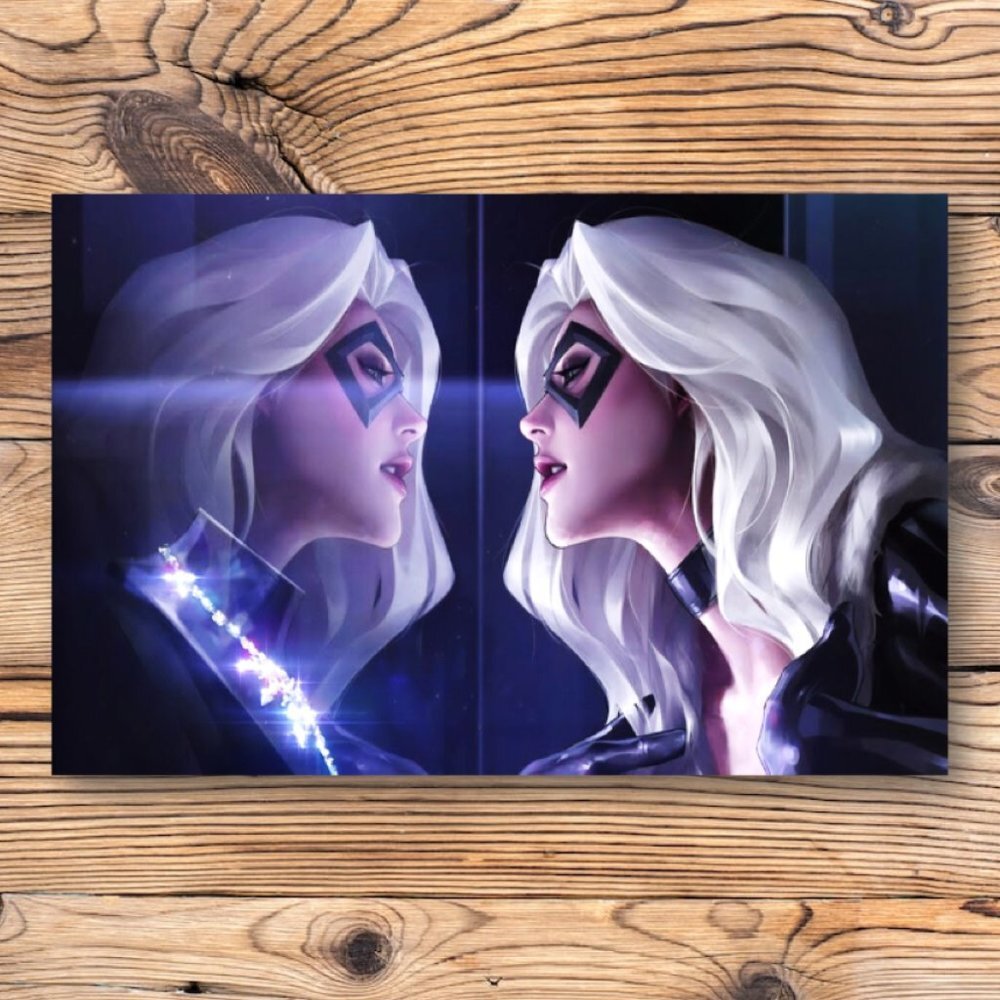 Marvel Comics Black Cat Felicia Hardy Refrigerator Locker Fridge Magnet